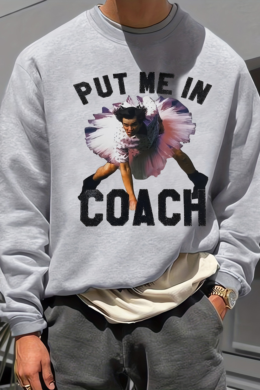 Ace Ventura Put Me In Coach Jim Carrey Funny Sweatshirt For Men