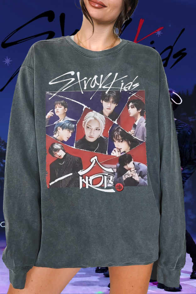 Stray Kids Album World Domination Graphic Sweatshirt For Women