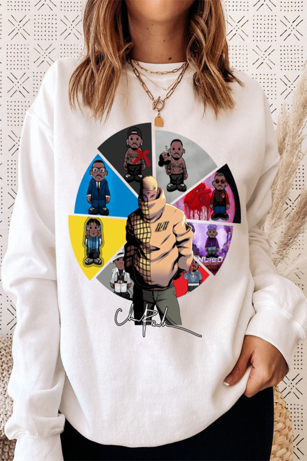 Chris Brown Lover Fans Long sleeved sweatshirt