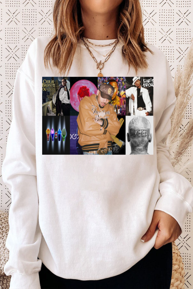 chris Brown Long sleeved sweatshirt
