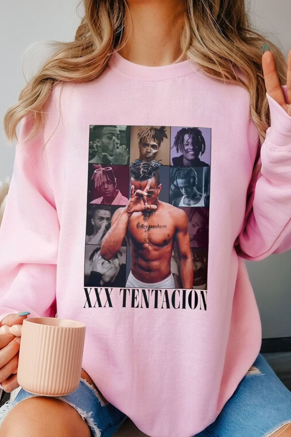 XXXTentacion Eras Inspired Vintage Rap A4 – Women sweatshirt