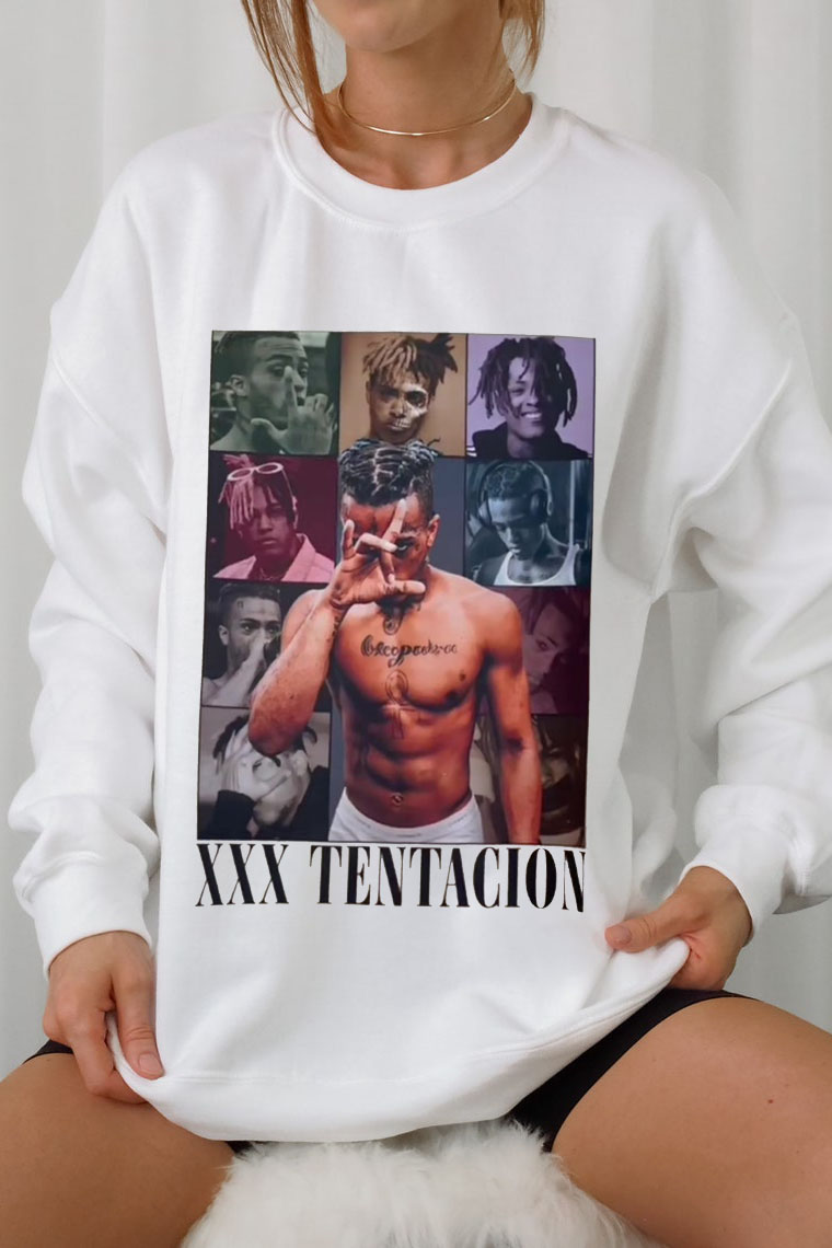 XXXTentacion Eras Inspired Vintage Rap A4 – Women sweatshirt