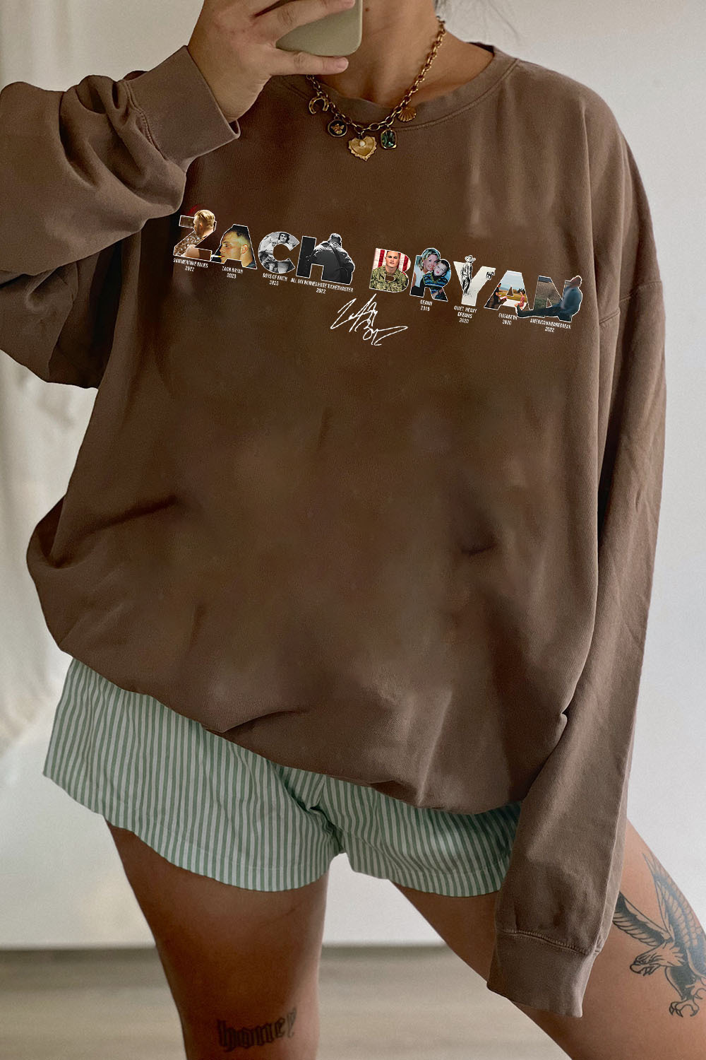 Zach Bryan lettering sweatshirt