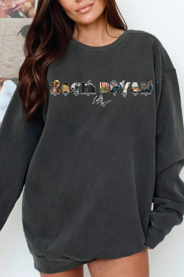 Zach Bryan lettering sweatshirt