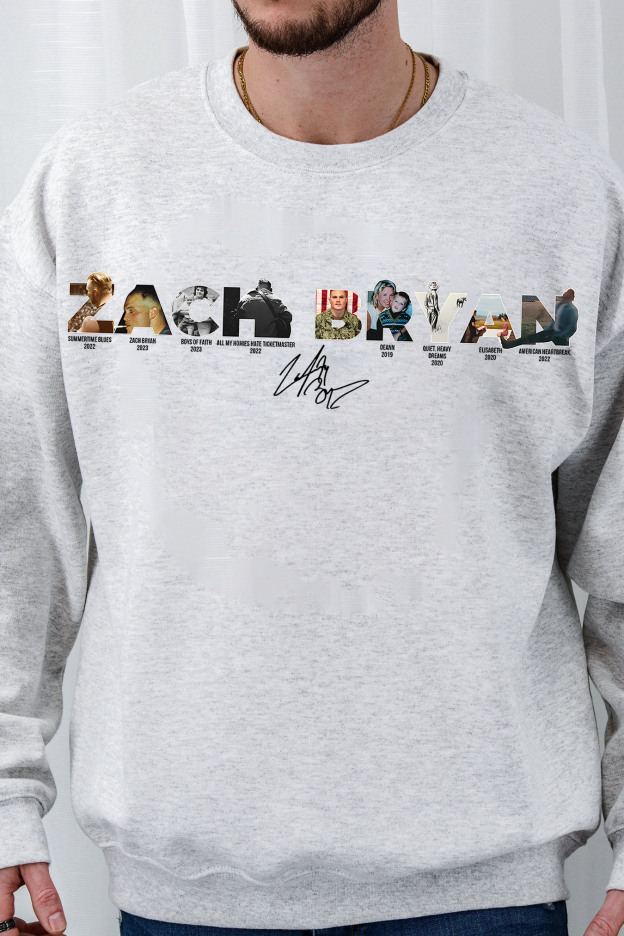 Zach Bryan personalized lettering sweatshirt