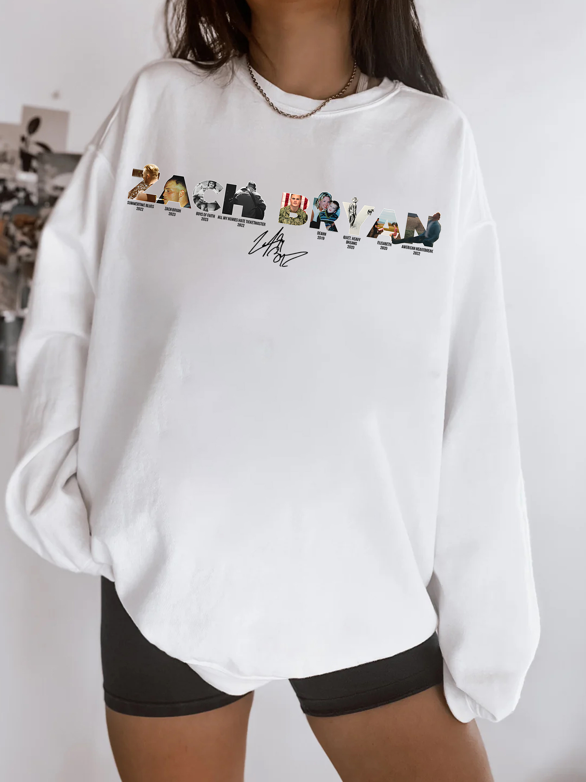 Zach Bryan lettering sweatshirt