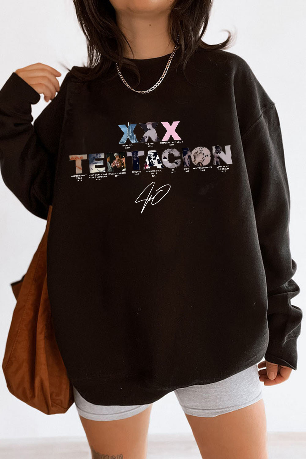 XXXTentacion Inspired Vintage Rap Shirt a6 – Women sweatshirt