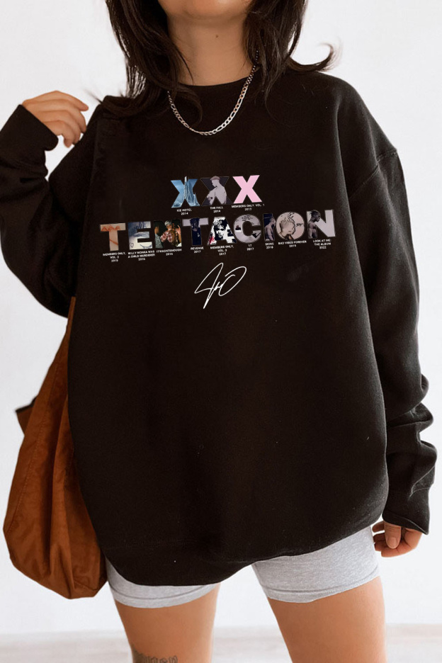 XXXTentacion Inspired Vintage Rap Shirt a6 – Women sweatshirt