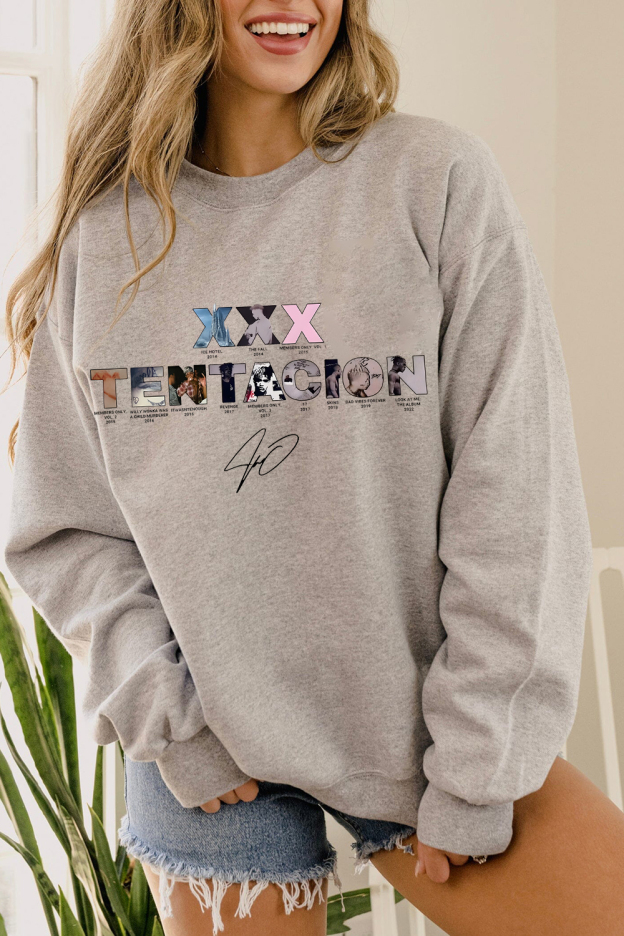 XXXTentacion Inspired Vintage Rap Shirt a6 – Women sweatshirt