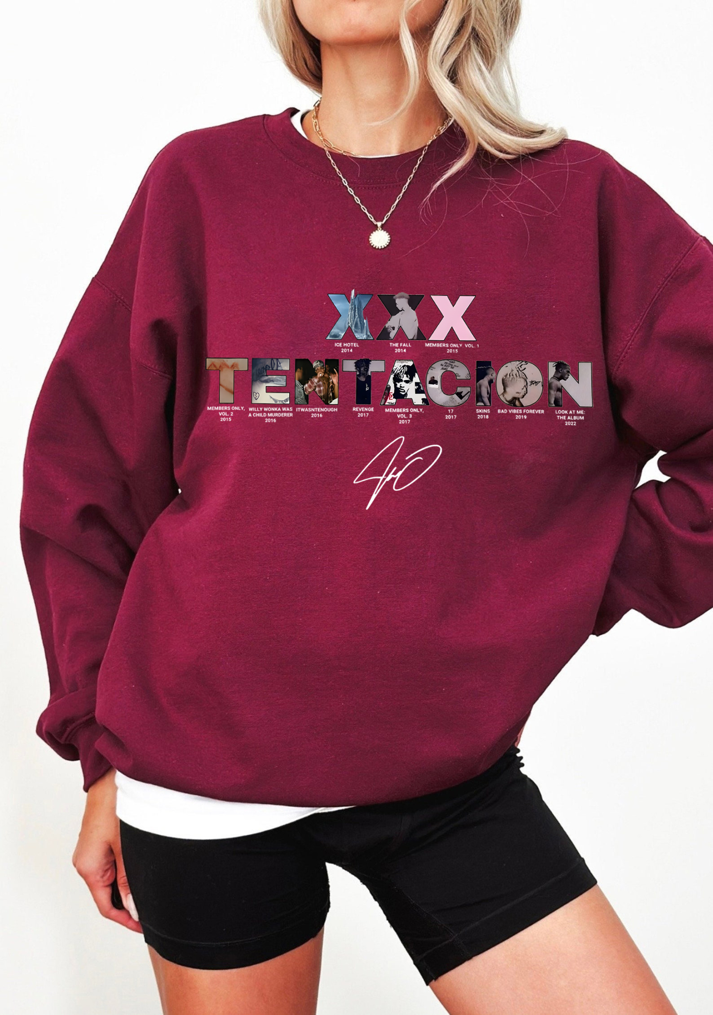 XXXTentacion Inspired Vintage Rap Shirt a6 – Women sweatshirt