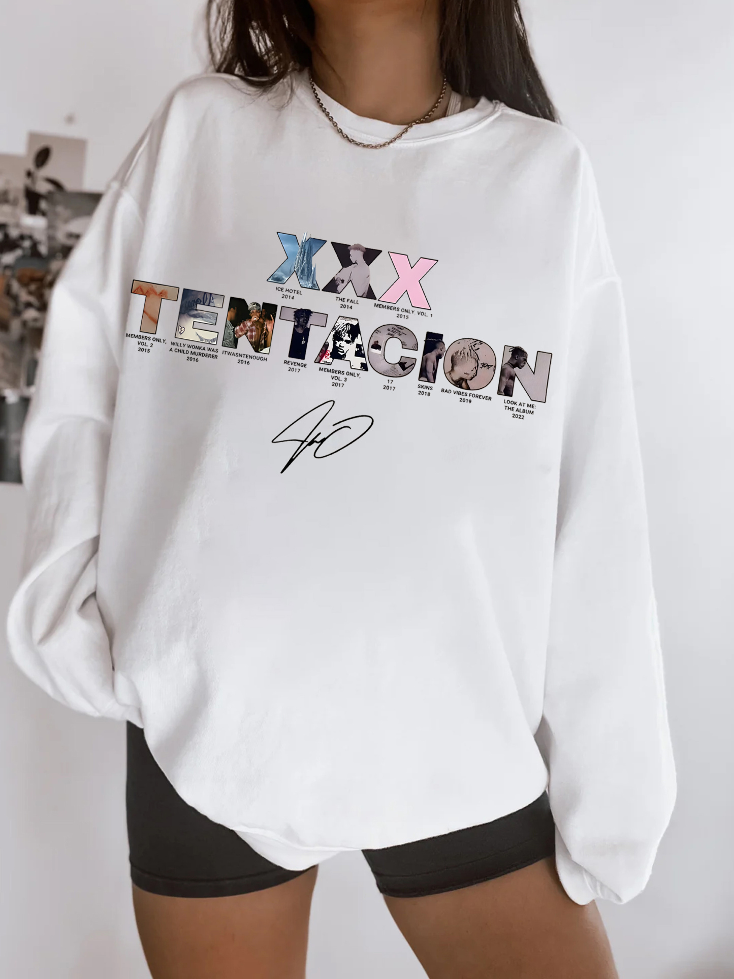XXXTentacion Inspired Vintage Rap Shirt a6 – Women sweatshirt