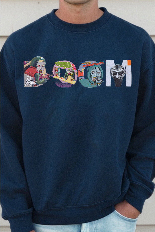 MF "DOOM" Type Collage Print – Men sweatshirt