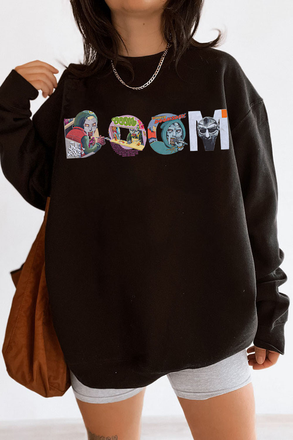 MF "DOOM" Type Collage Print Sweatshirts