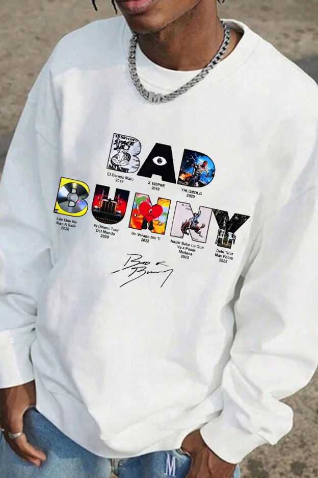 badbunny albums sweatshirt