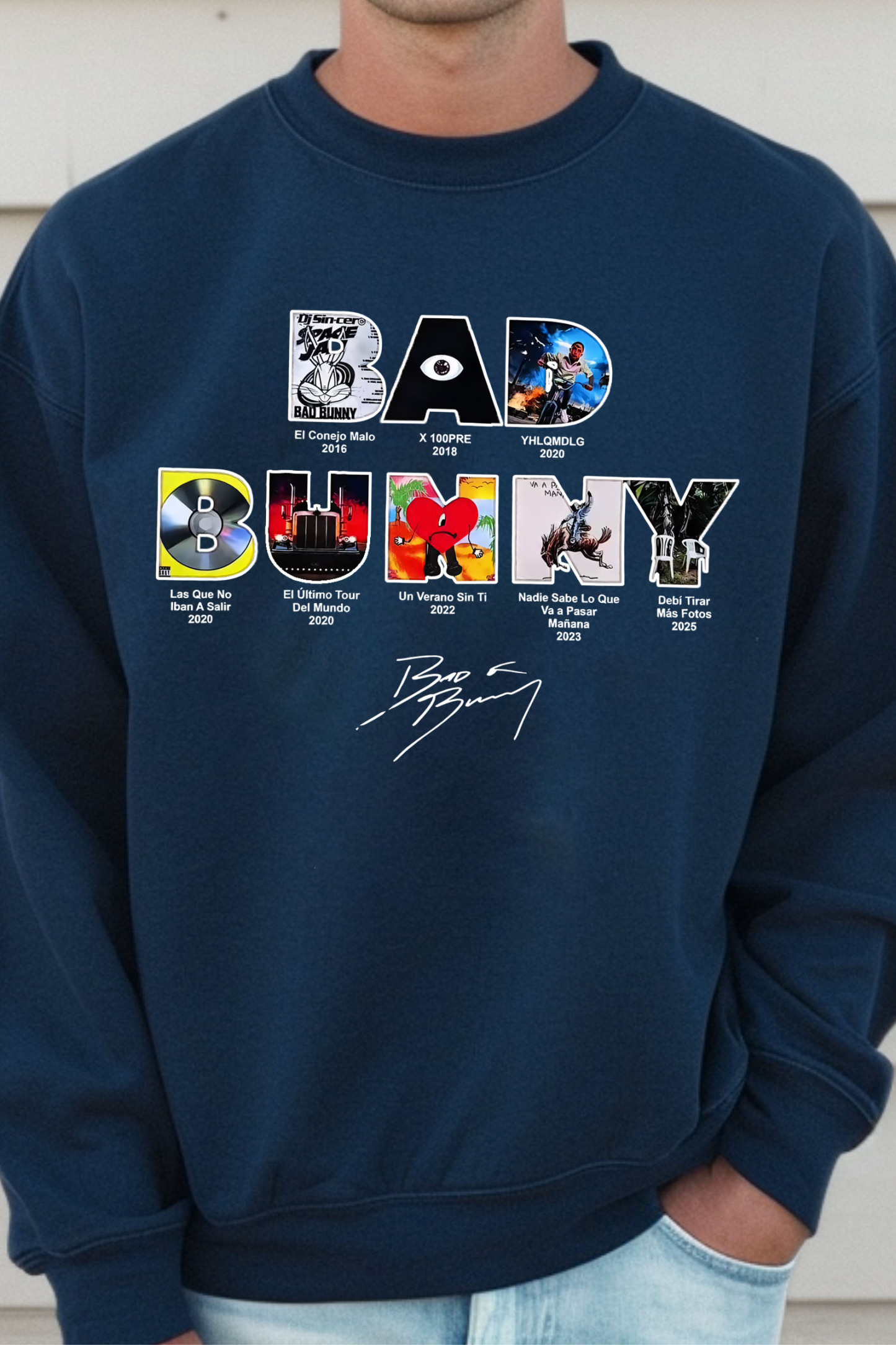 badbunny albums sweatshirt