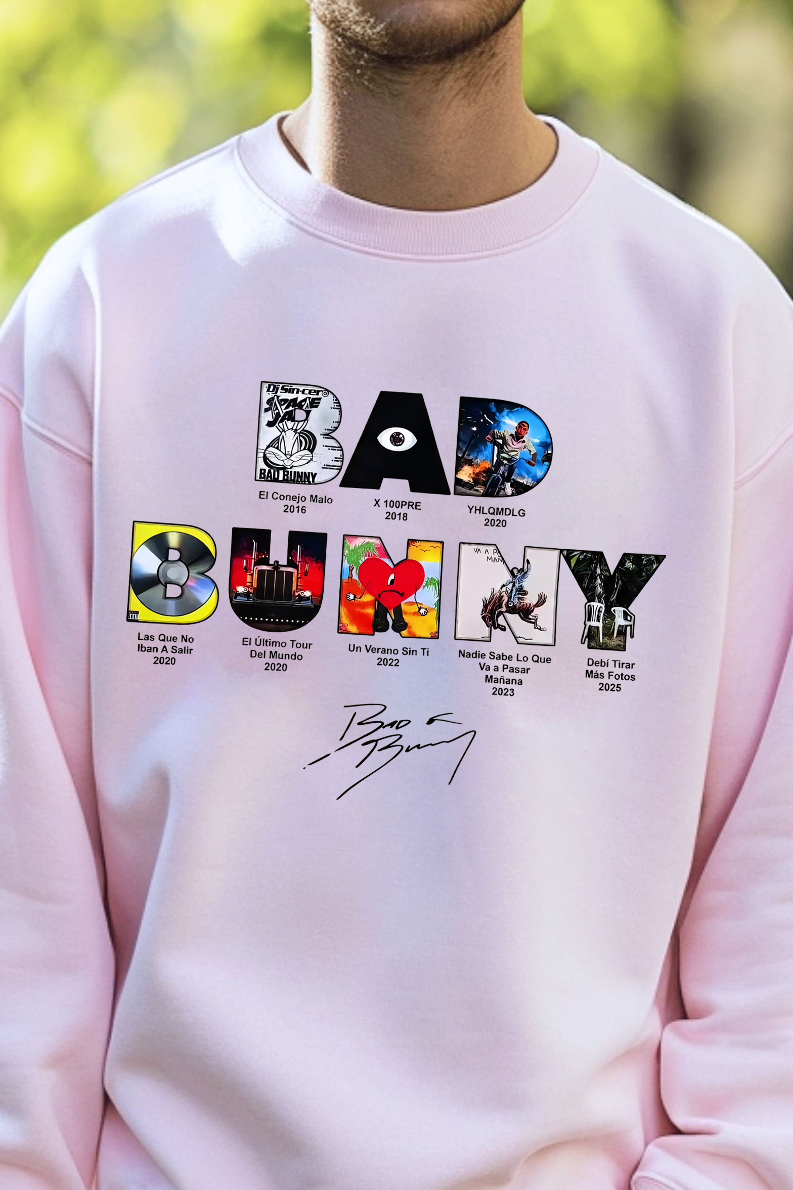 badbunny albums sweatshirt