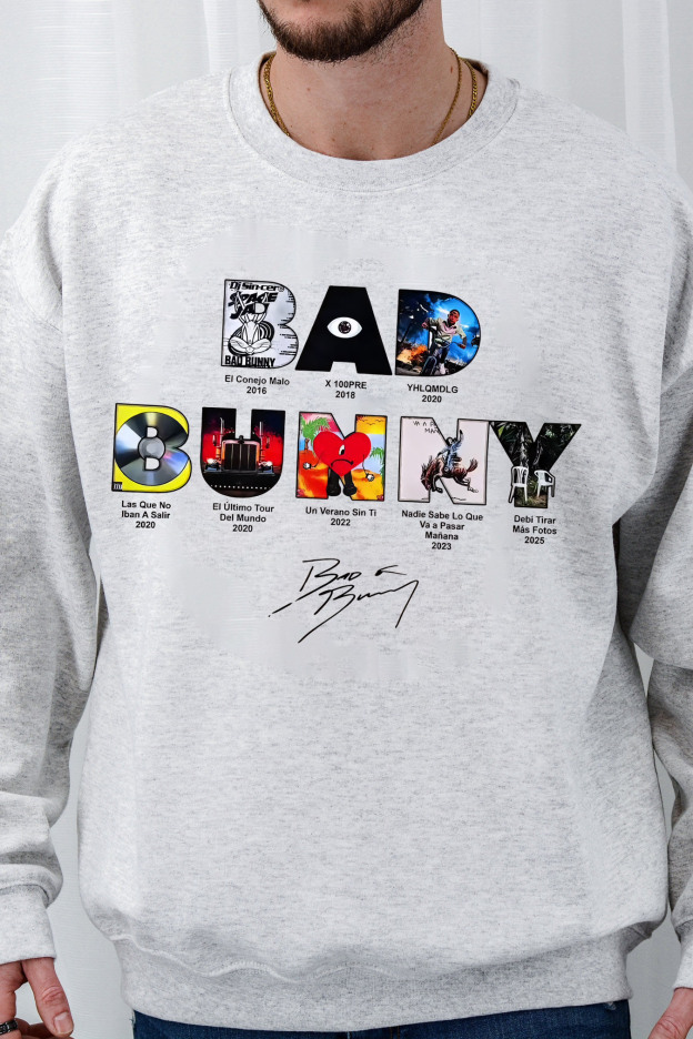 badbunny albums sweatshirt