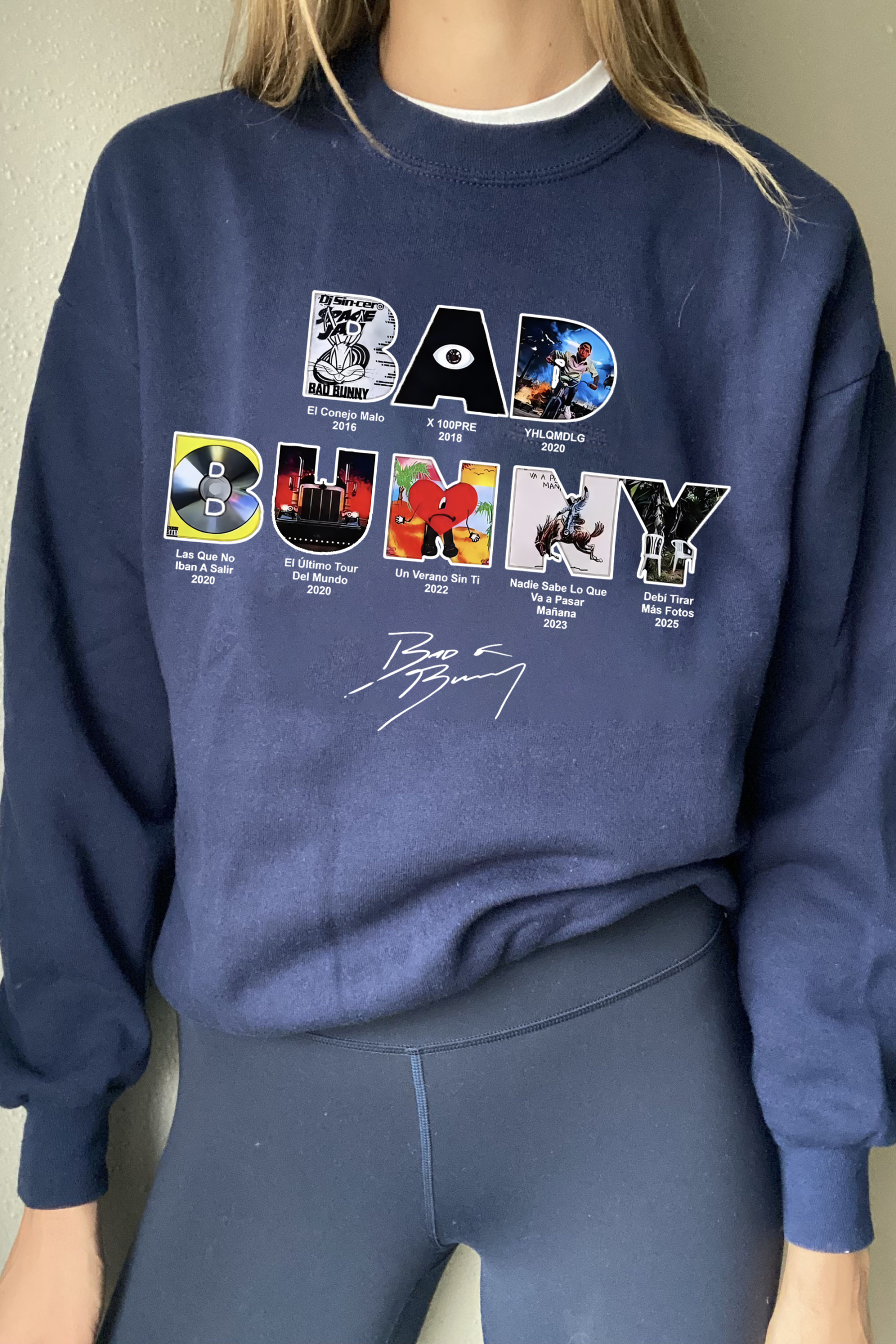 badbunny albums women sweatshirt