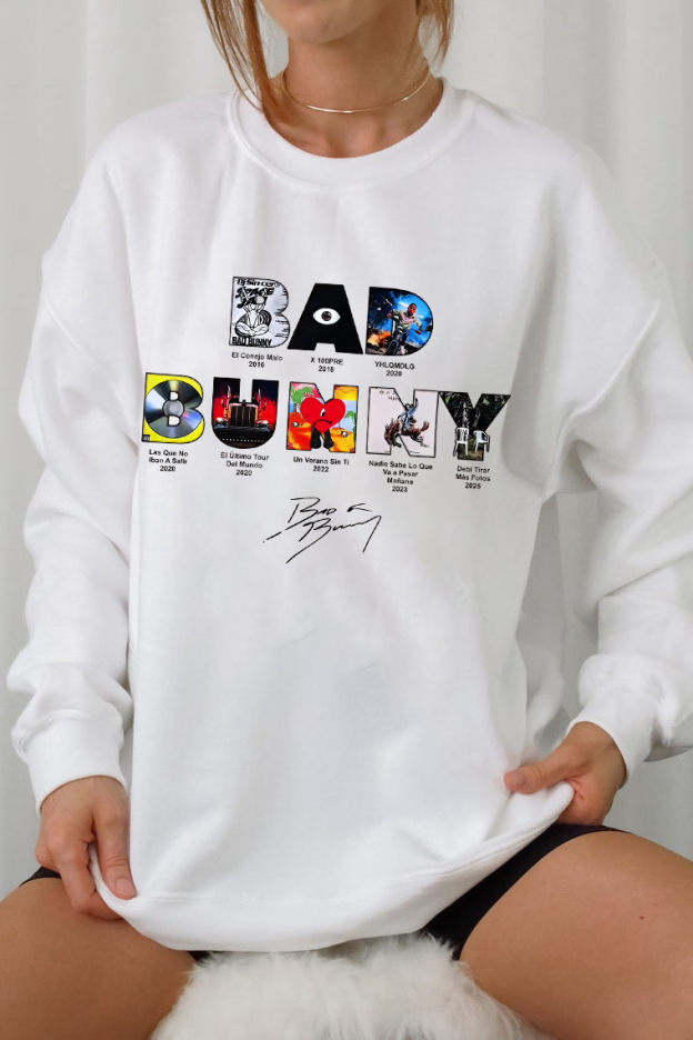badbunny albums women sweatshirt