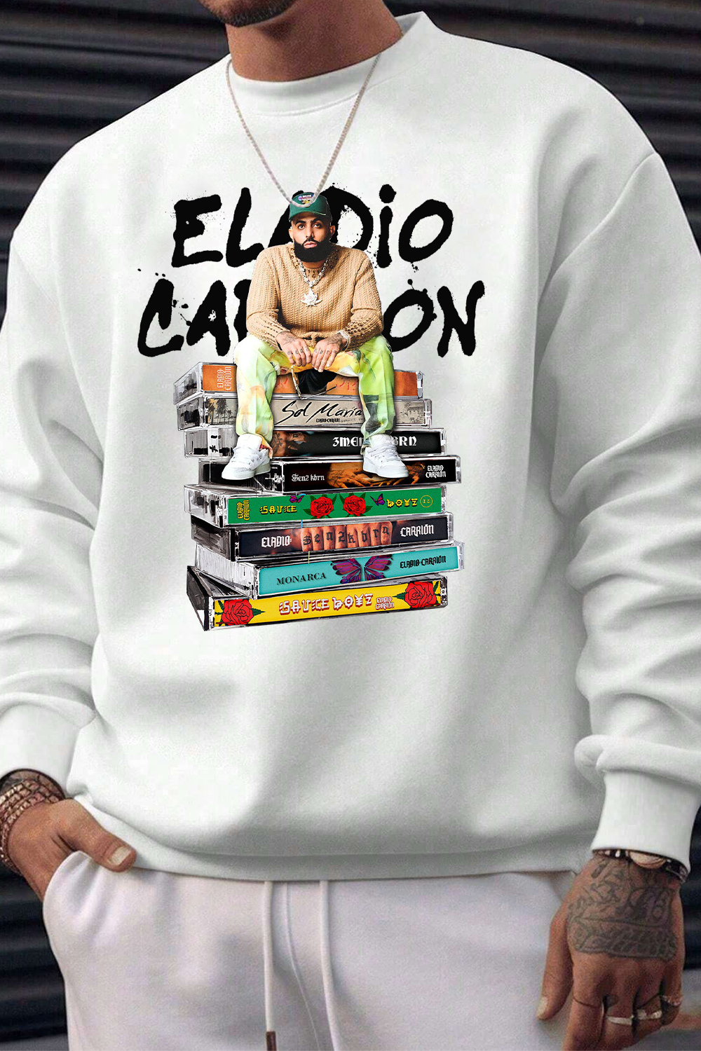 Album Book Eladio Carrión Unisex Sweatshirt
