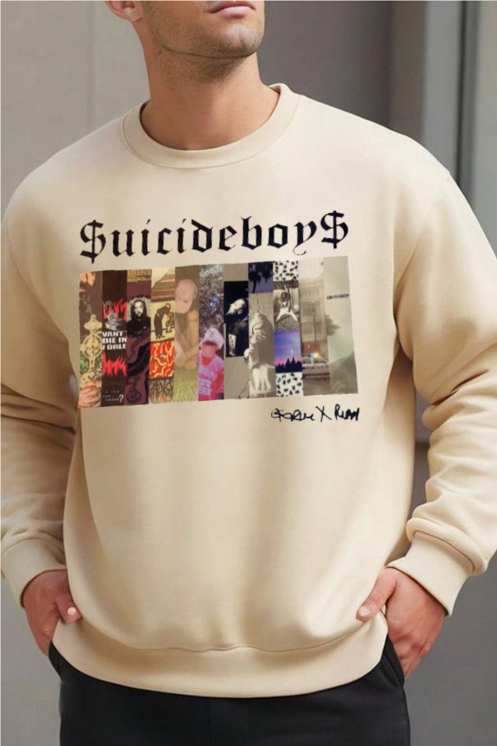 $uicideboy$ poster print men's sweatshirt