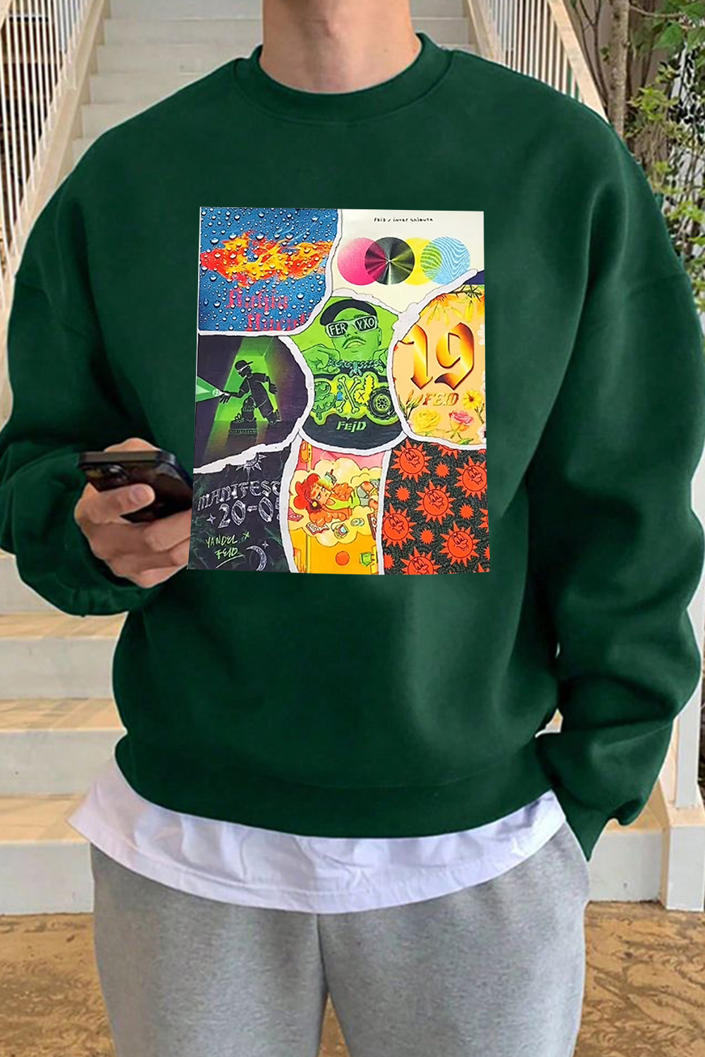 Ferxxo album print Design Men Sweatshirt