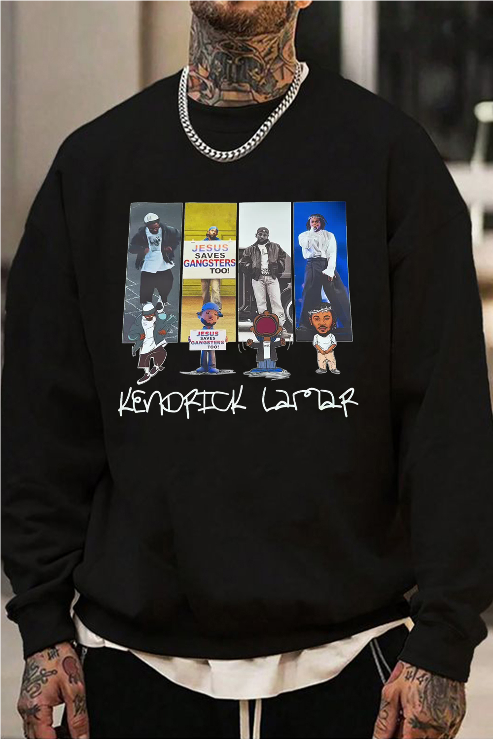 Kendrick Lamar art sweatshirt