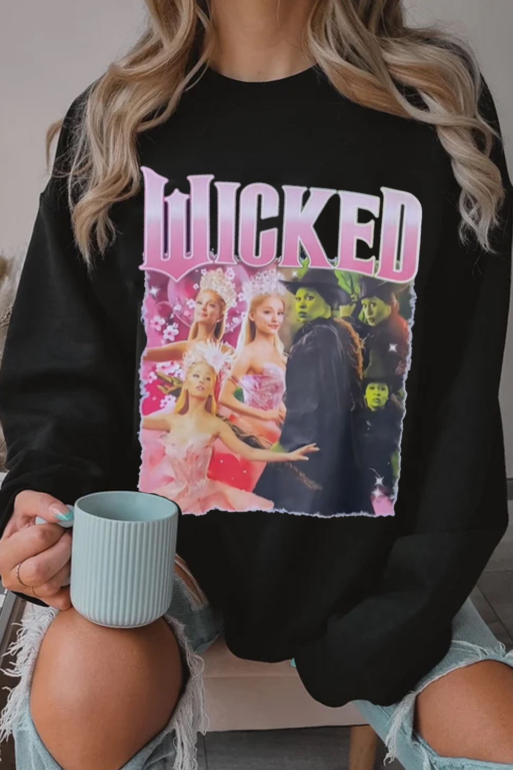 Wicked Movie Fan Print Sweatshirt