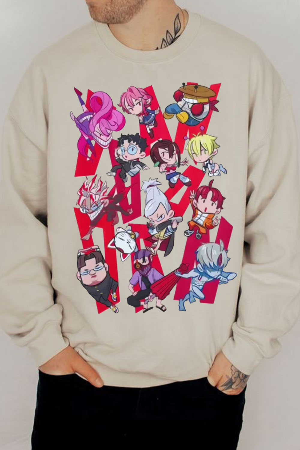 anime dandadan men's sweatshirt