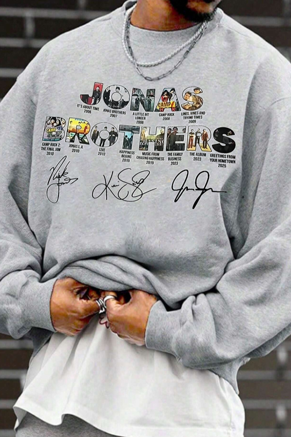 Jonascon's print men sweatshirt