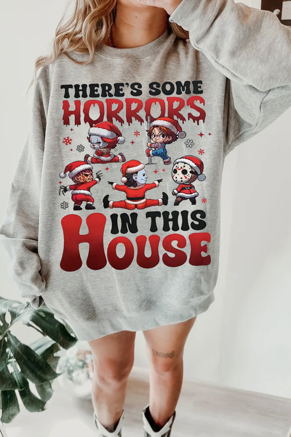 "Horrors In This House" Christmas Sweatshirt