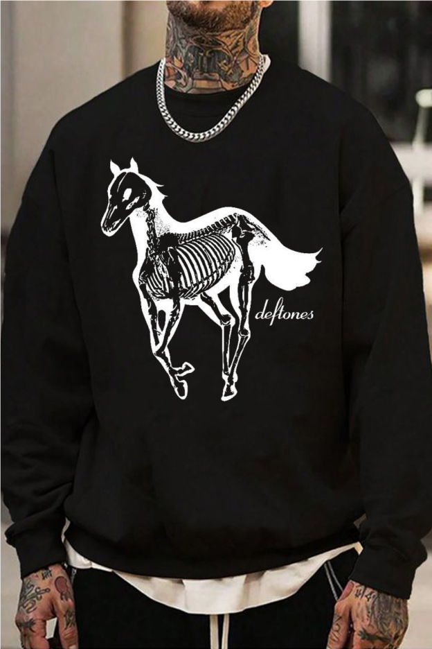 Deftones Horse Crew Neck Sweatshirt