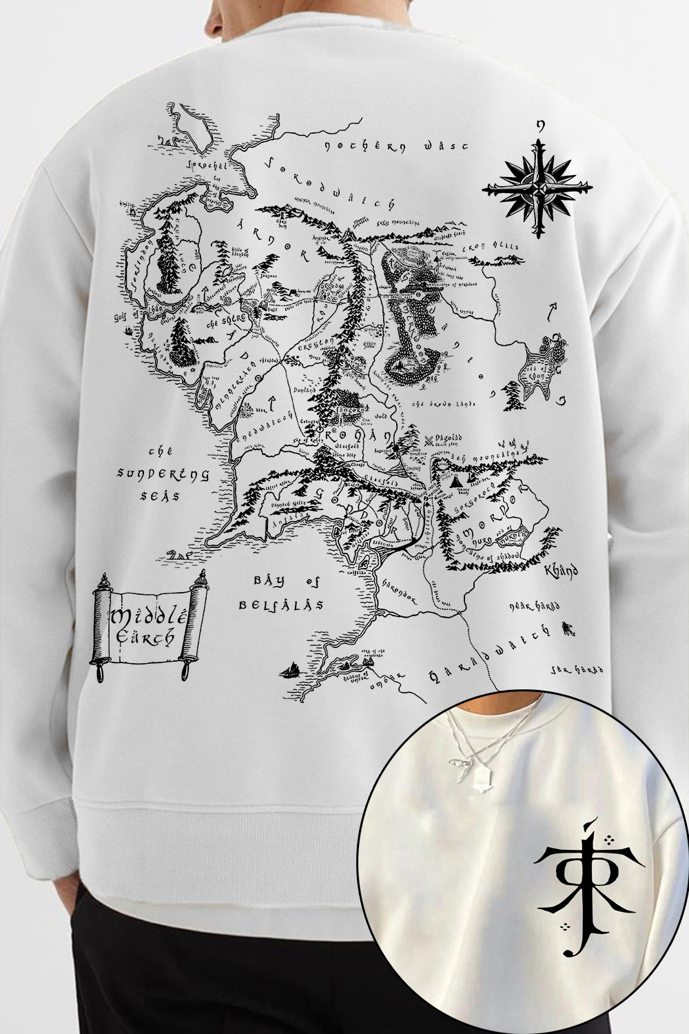 Lotr Middle Earth Tolkien Universe Sweatshirt For Men