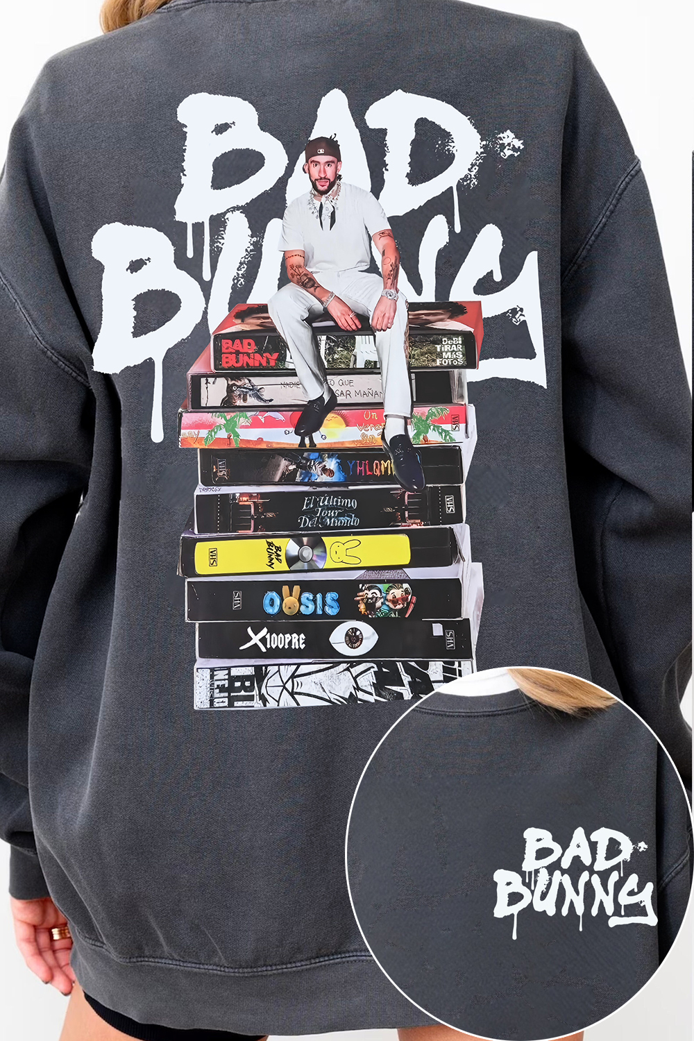 Bad Bunny Album Two Sided Sweatshirt For Women