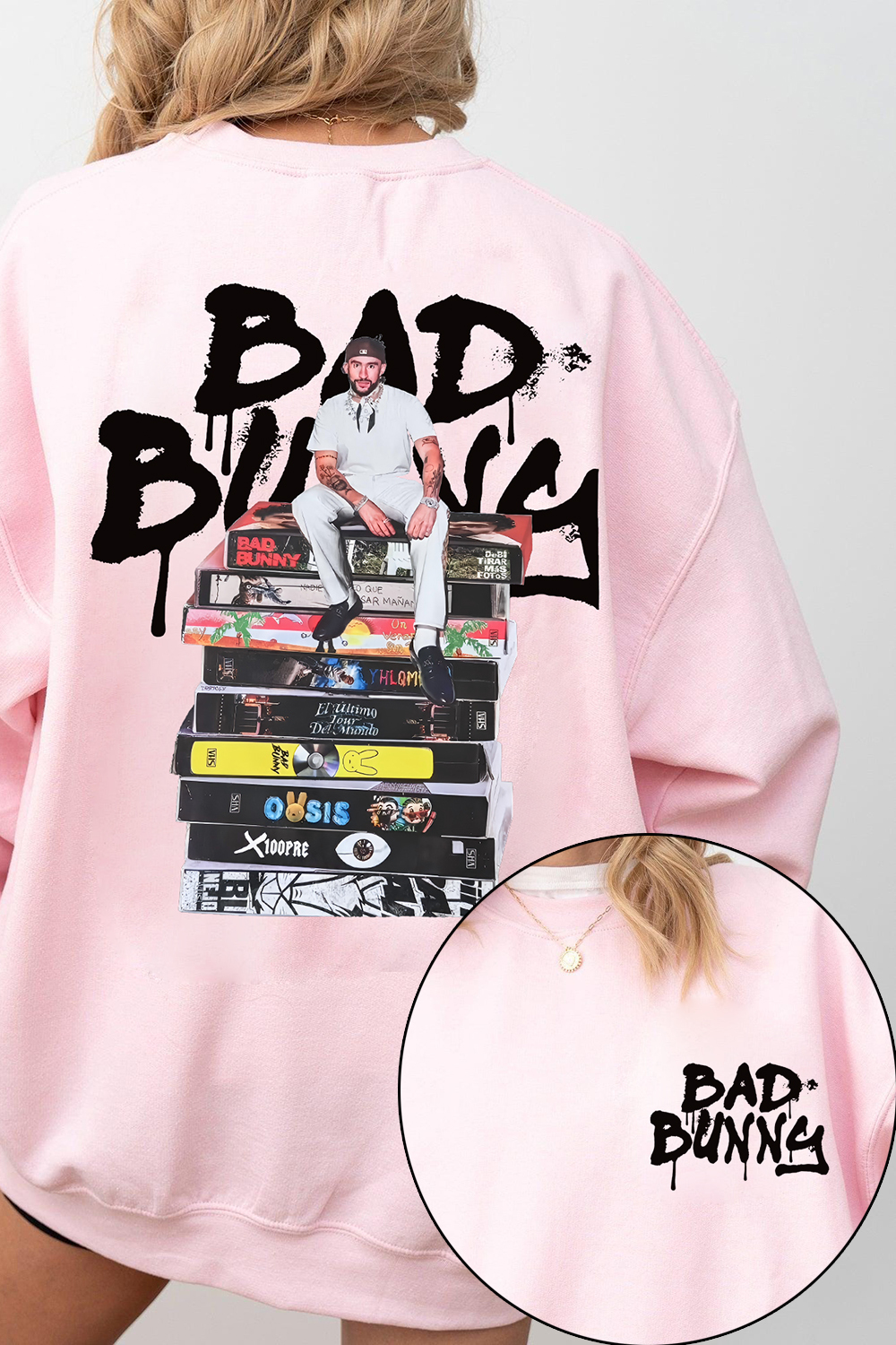 Bad Bunny Album Two Sided Sweatshirt For Women