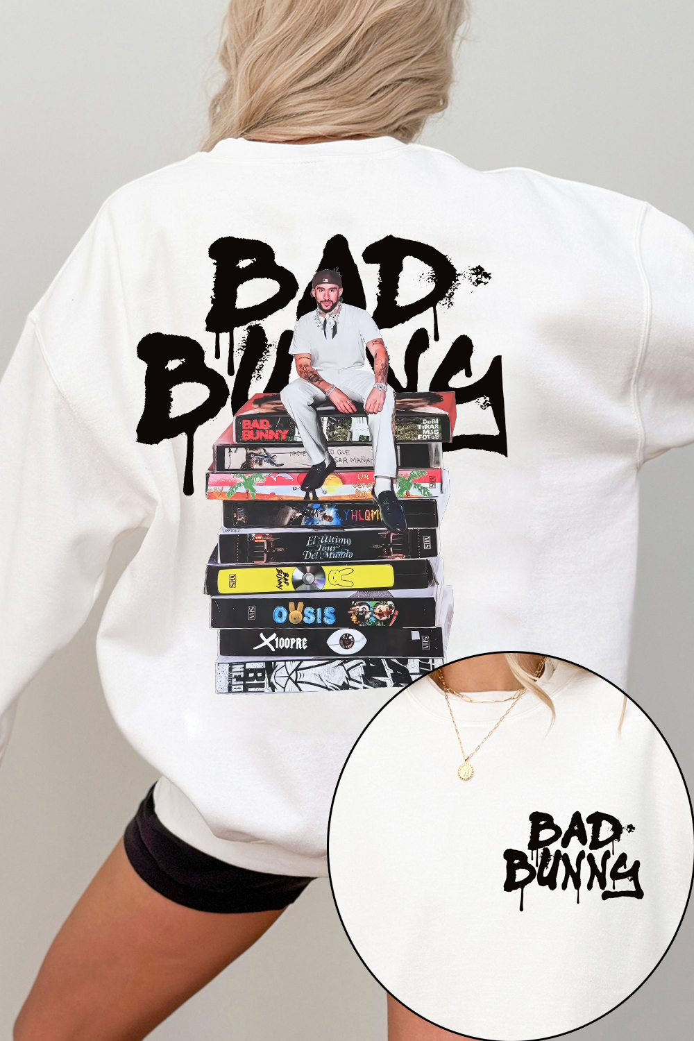 Bad Bunny Album Two Sided Sweatshirt For Women