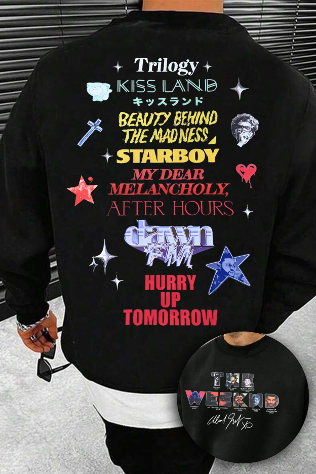 The Weeknd Album Hurry Up Tomorrow Sweatshirt For Men