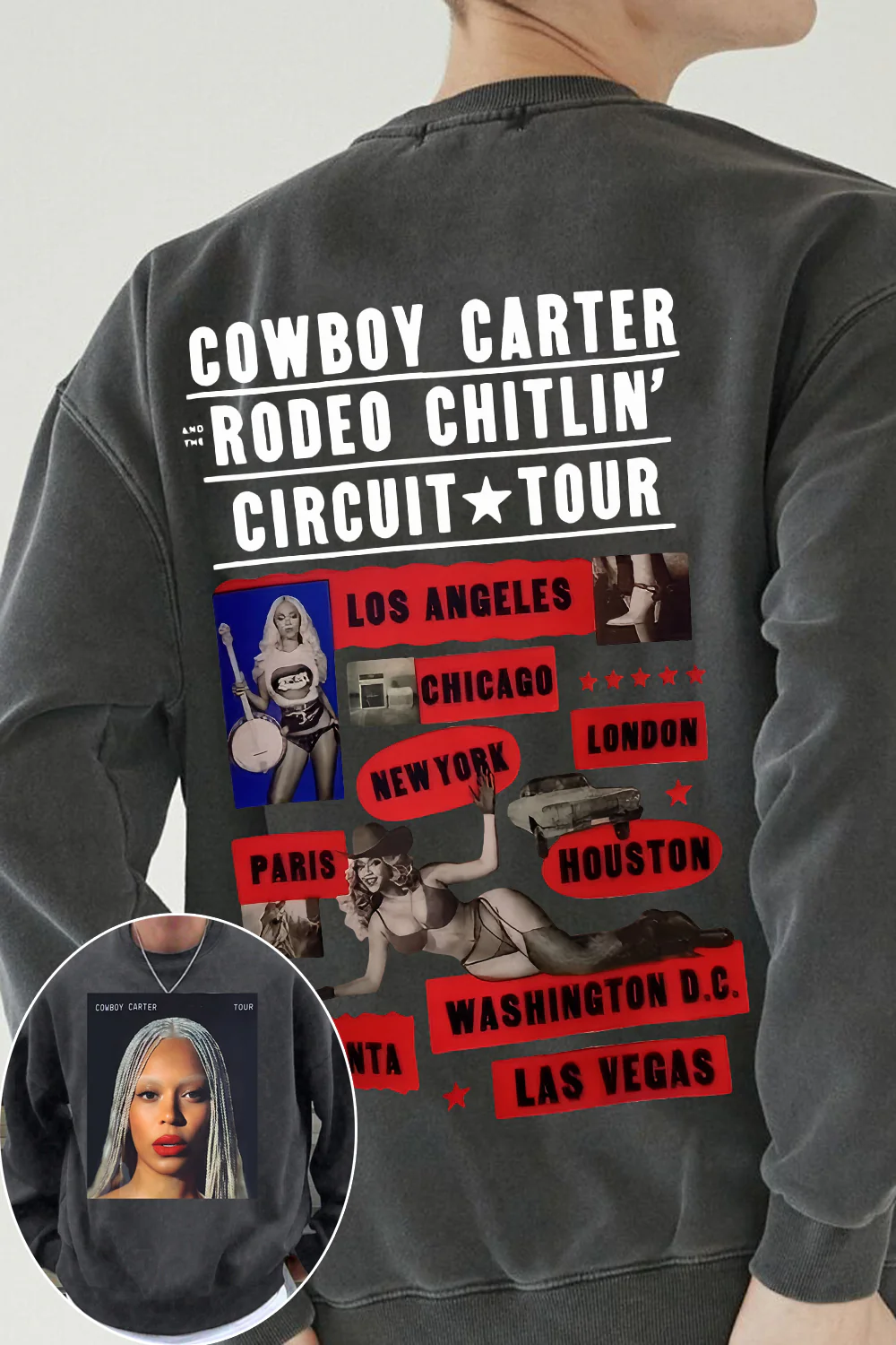 Beyonc   Cowboy Carter Tour Tee For Men