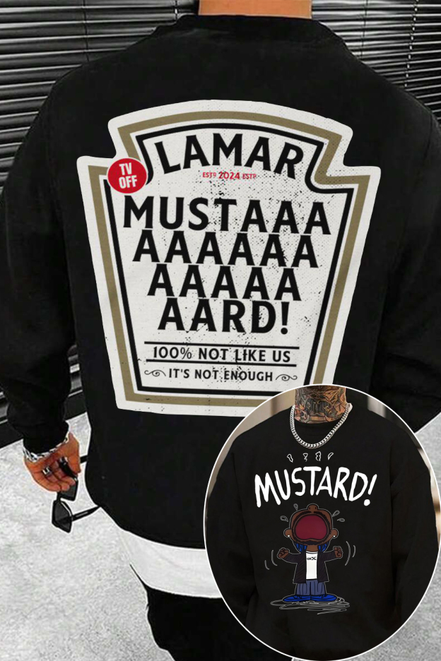 Kendrick Lamar GNX Mustard 2 Sides Sweatshirt For Men