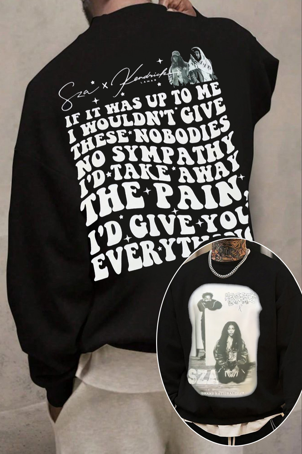 kendrick&SZA men's sweatshirt