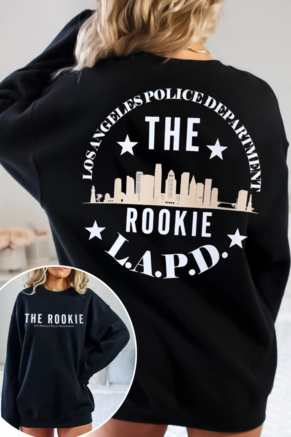 therookietvshow 2-side printed sweatshirt