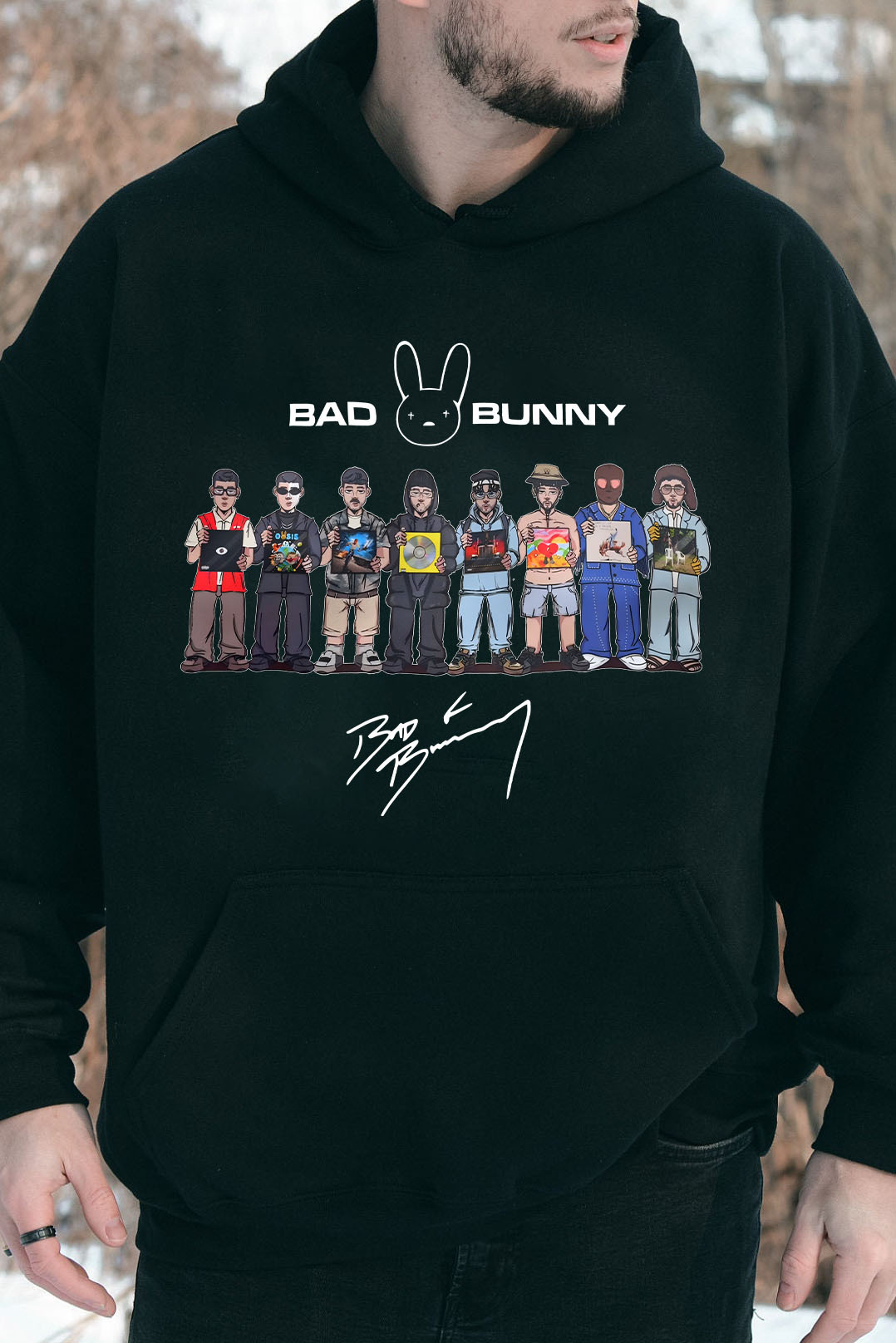 Bad Bunny DTMF Album Merch  Hoodie For Men