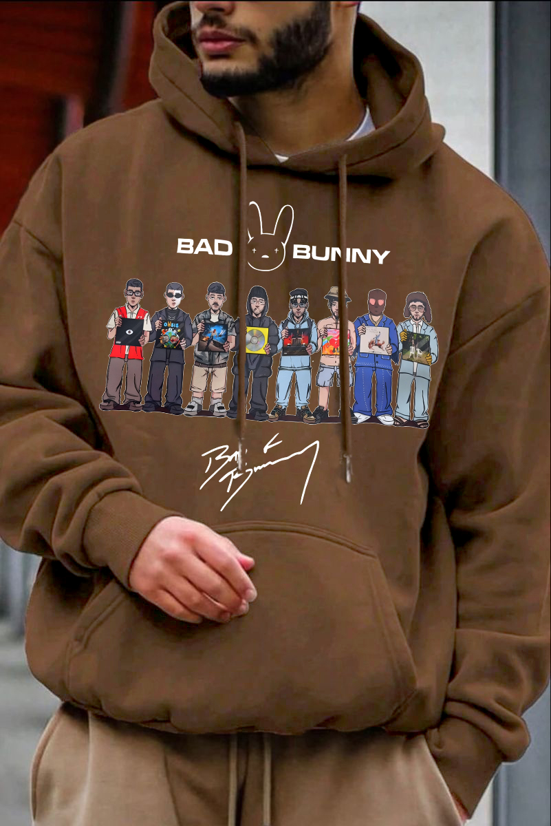 Bad Bunny DTMF Frog Flag Hoodie For Men