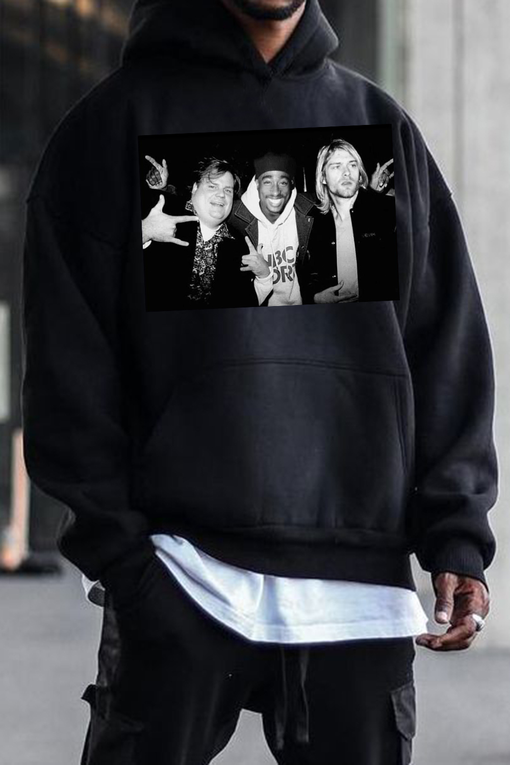 Legend Chris Farley 2Pac Shakur and Kurt Cobain Tee For Men