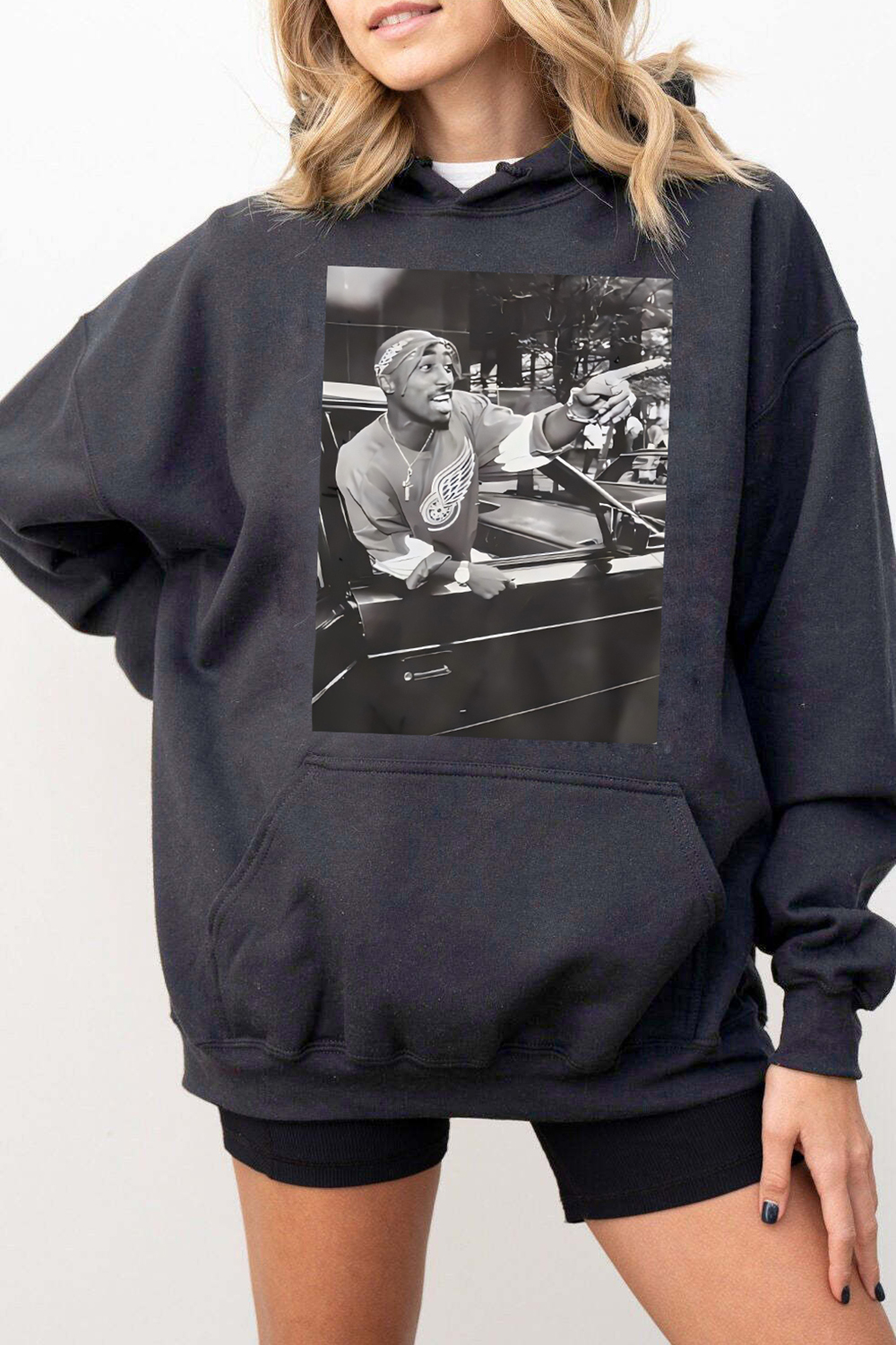 Tupac Shakur Graphic Hoodie For Women