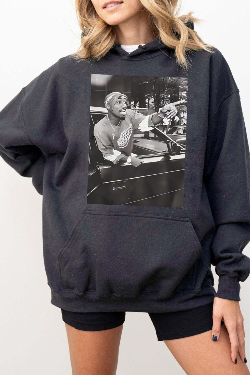Tupac Shakur Graphic Hoodie For Women