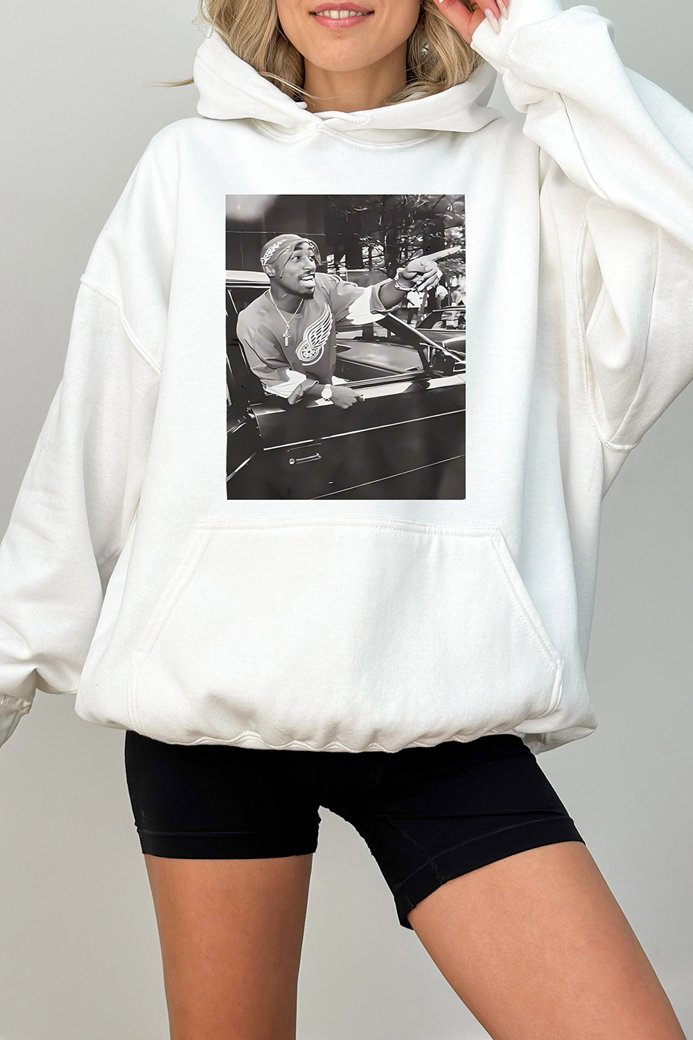 Tupac Shakur Graphic Hoodie For Women