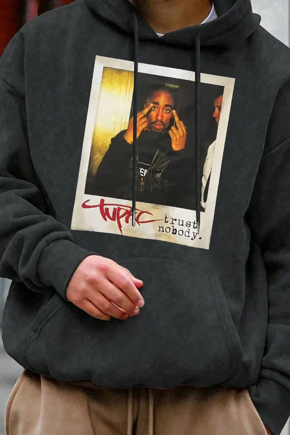 Rapper Tupac Graphic Hoodie For Men