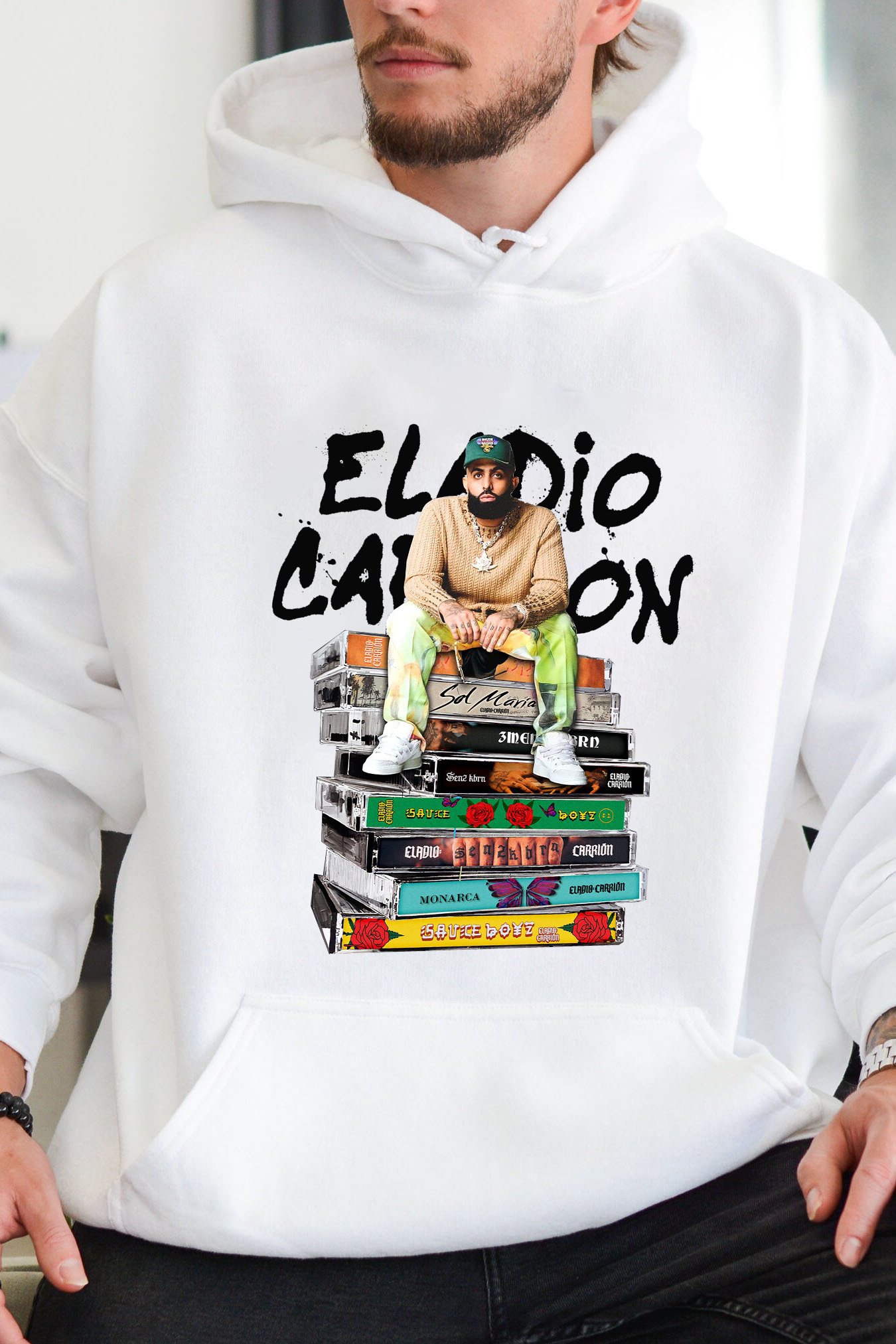 Album Book Eladio Carrión Unisex Hoodie