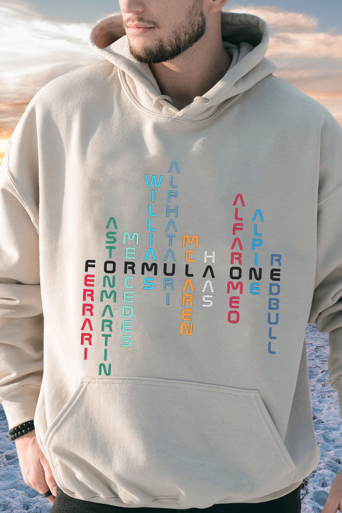 Racing All Team Men Hoodie